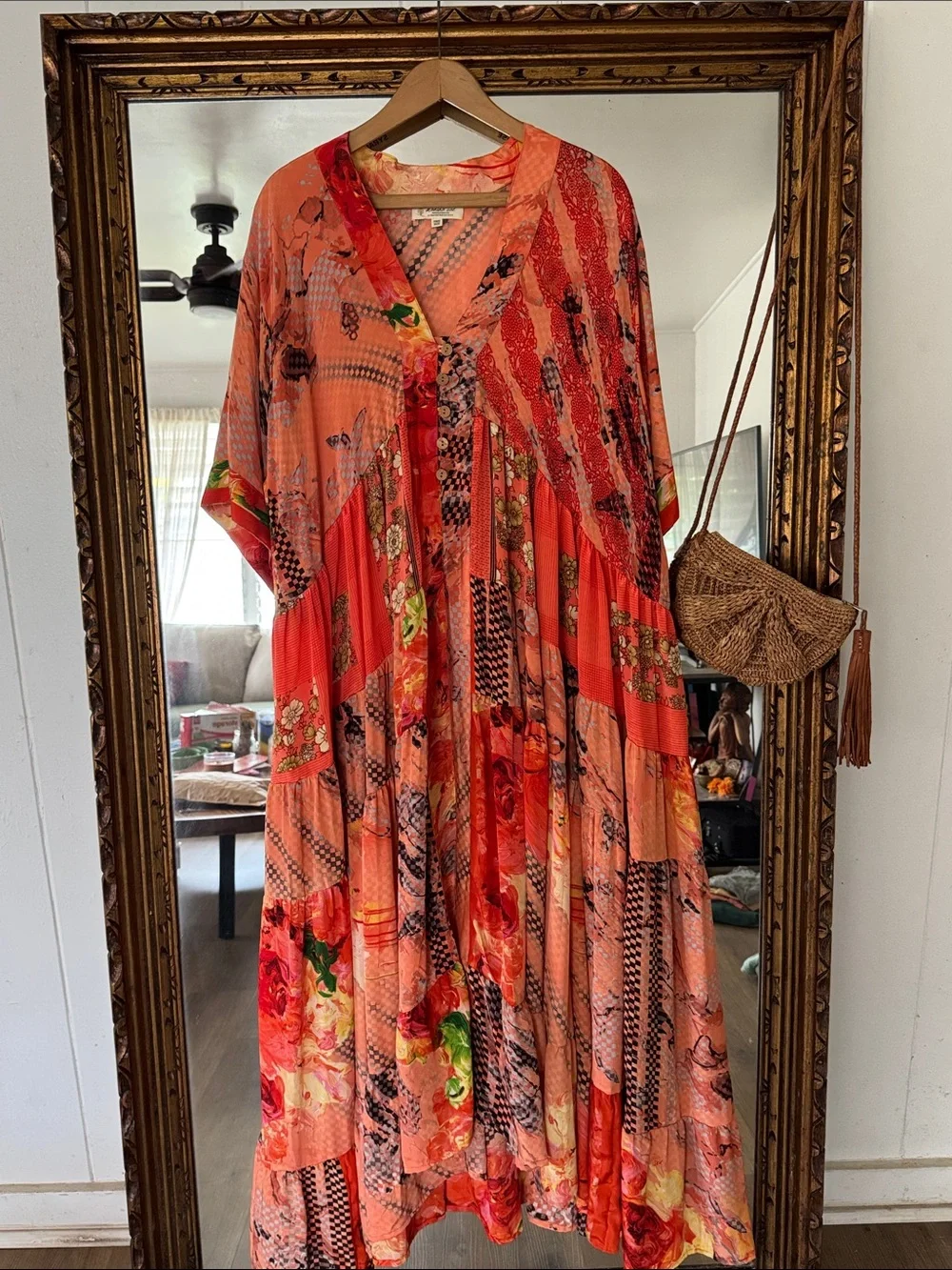 Rasgulla Sari Twilight Dress Kantha Bae - Picture 1 of 3